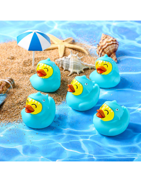 Patitos de Goma Flotantes PullCrease - Tiburón Azul (24 Pzs)