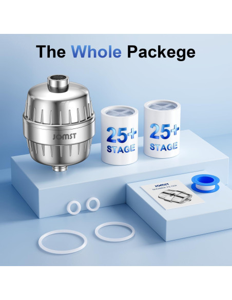 Filtro de Ducha JOMST 25 Etapas - Alta Filtración y Durabilidad