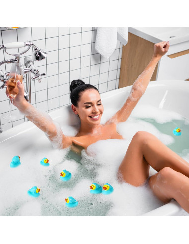 Patitos de Goma Flotantes PullCrease - Tiburón Azul (24 Pzs)