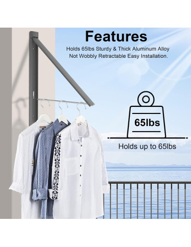 Estante Plegable para Secar Ropa SunEegral Gris 36 cm