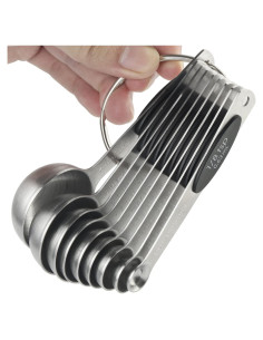 Juego de Cucharas Medidoras Magnéticas 9 Acero Inoxidable