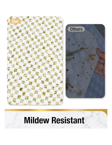 Alfombrilla de Ducha Antideslizante HITSLAM 60x60 cm Beige