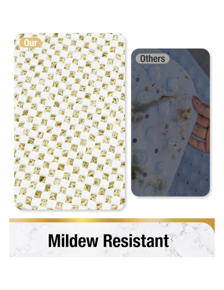 Alfombrilla de Ducha Antideslizante HITSLAM 60x60 cm Beige