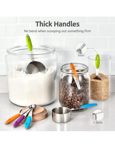 Juego de 10 Tazas Medidoras U-Taste Acero Inoxidable 18/8