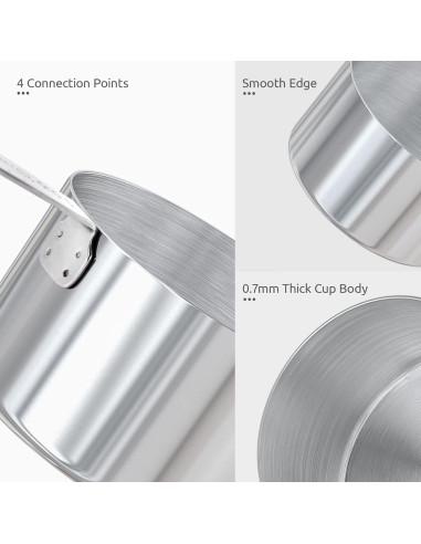 Juego de 10 Tazas Medidoras U-Taste Acero Inoxidable 18/8