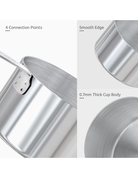 Juego de 10 Tazas Medidoras U-Taste Acero Inoxidable 18/8