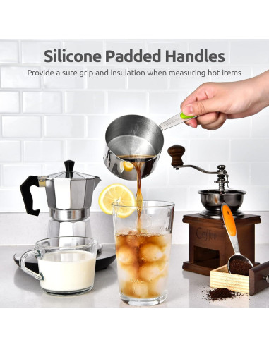 Juego de 10 Tazas Medidoras U-Taste Acero Inoxidable 18/8