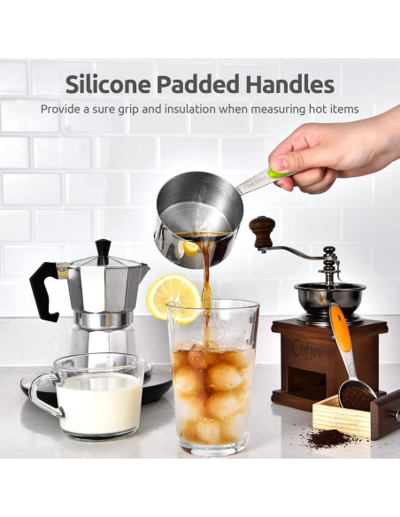 Juego de 10 Tazas Medidoras U-Taste Acero Inoxidable 18/8