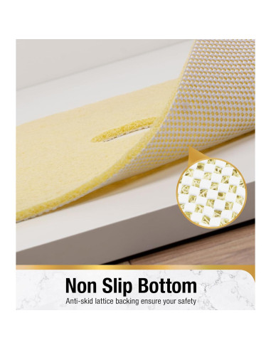 Alfombrilla de Ducha Antideslizante HITSLAM 60x60 cm Beige