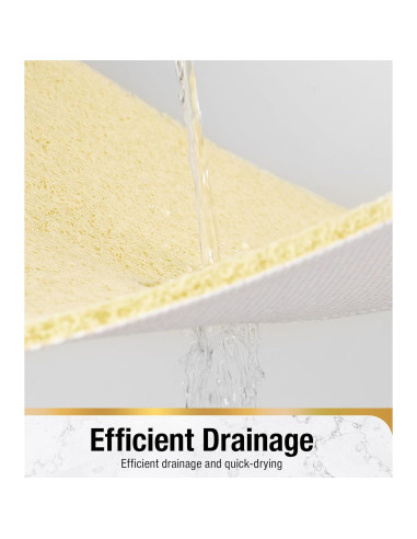 Alfombrilla de Ducha Antideslizante HITSLAM 60x60 cm Beige