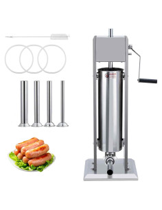 Rellenador de Salchichas Manual PioneerWorks 7L Acero Inoxidable