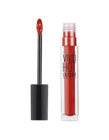 Brillo de Labios Maybelline Vivid Hot Lacquer Tan Caliente 5 ml