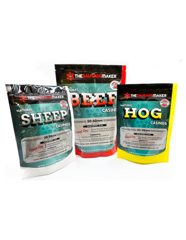 Paquete de Variedad de Tripas Naturales El Fabricante 3 Unidades