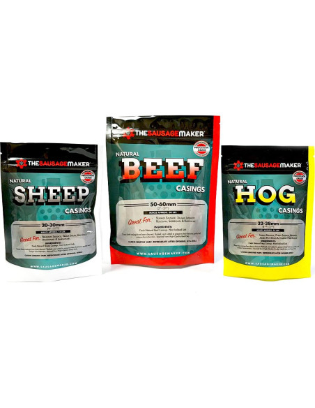 Paquete de Variedad de Tripas Naturales El Fabricante 3 Unidades