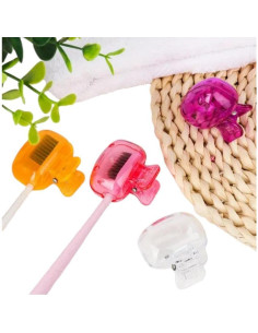 Paquete de 4 Protectores de Cabeza para Cepillo de Dientes YS - Azul 2