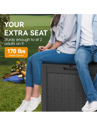 Caja de Almacenamiento Exterior NUNU LAB 31 Galones Impermeable