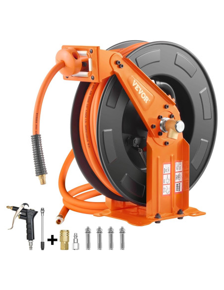 Carrete Retráctil de Manguera de Aire VEVOR 3/8" x 20m