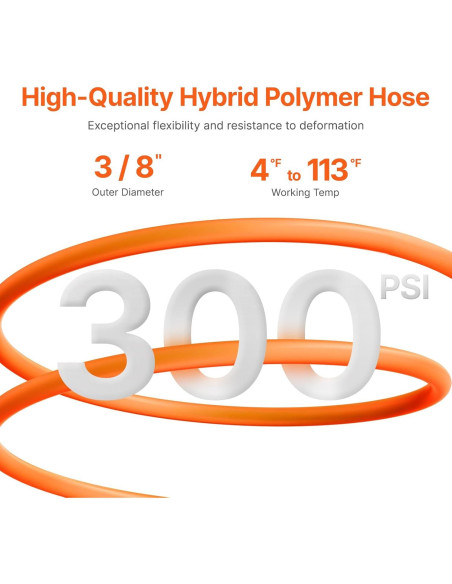 Carrete Retráctil de Manguera de Aire VEVOR 3/8" x 20m