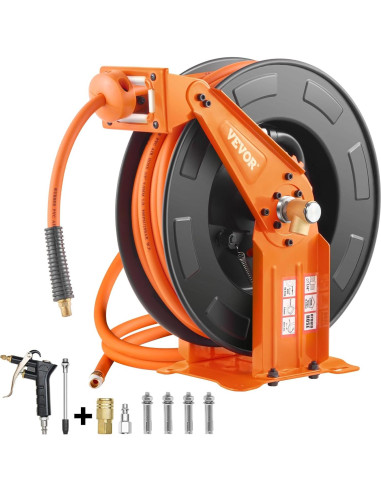 Carrete Retráctil de Manguera de Aire VEVOR 3/8" x 20m
