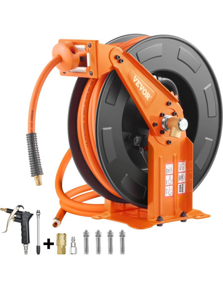Carrete Retráctil de Manguera de Aire VEVOR 3/8" x 20m
