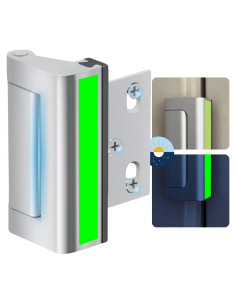 Cerradura de Seguridad Byssens para Puertas 7,62 cm Plata