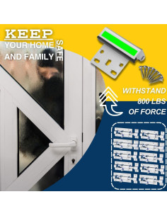 Cerradura de Seguridad Byssens para Puertas 7,62 cm Plata 2