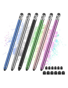 Set de 6 bolígrafos stylus Wetpuorek para pantallas táctiles