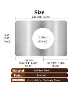 Placas de refuerzo para cerraduras de puerta MOSECYOU 4 pcs 2