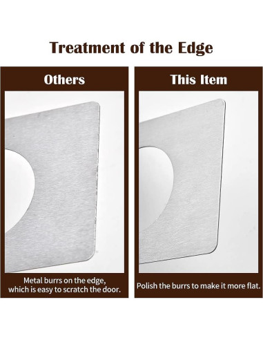 Placas de refuerzo para cerraduras de puerta MOSECYOU 4 pcs