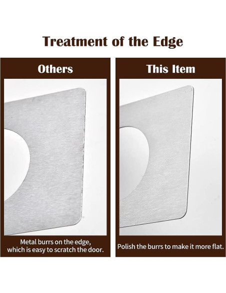 Placas de refuerzo para cerraduras de puerta MOSECYOU 4 pcs