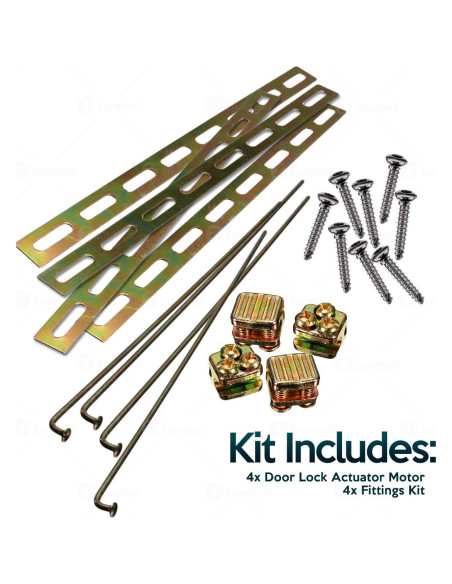 Actuador de Cerradura Eléctrica ZONETECH 4-Pack Alta Potencia