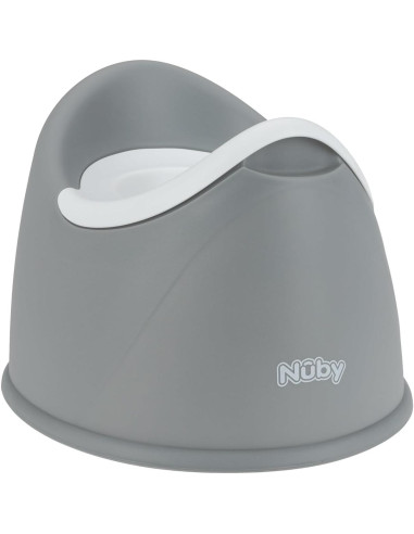 Asiento de Entrenamiento para Baño Nuby - Tazón Removible - 9+ Meses - Gris