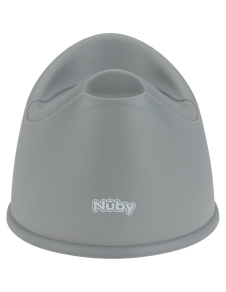 Asiento de Entrenamiento para Baño Nuby - Tazón Removible - 9+ Meses - Gris