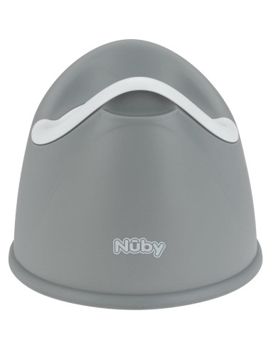 Asiento de Entrenamiento para Baño Nuby - Tazón Removible - 9+ Meses - Gris