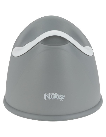 Asiento de Entrenamiento para Baño Nuby - Tazón Removible - 9+ Meses - Gris