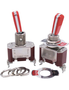 Interruptor de Palanca Twidec 16A 250V SPST 2 Pines Rojo 2