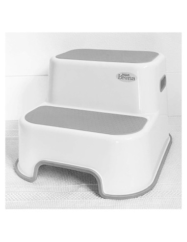 Escalera Doble Altura Secure Home 2 Peldaños Gris