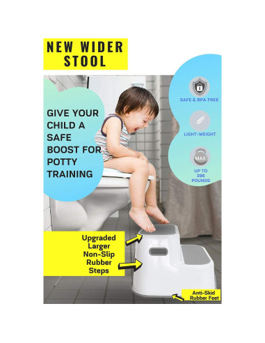 Escalera Doble Altura Secure Home 2 Peldaños Gris