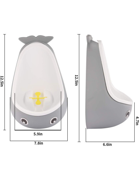 Orinal de Entrenamiento para Niños DEEZOMO Ballena Gris
