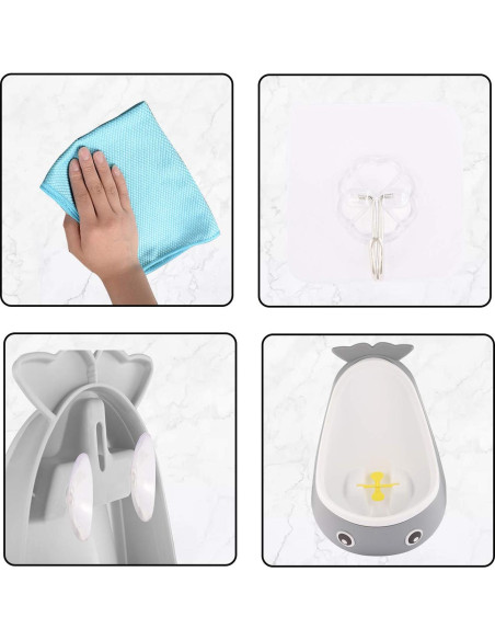 Orinal de Entrenamiento para Niños DEEZOMO Ballena Gris