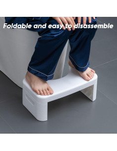 Escalón de Inodoro Plegable HI FINE CARE Blanco 21 cm 2