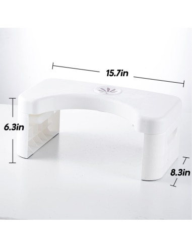 Escalón de Inodoro Plegable HI FINE CARE Blanco 21 cm