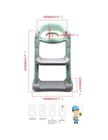 Escalera de Entrenamiento HTTMT Verde con Asiento Ajustable