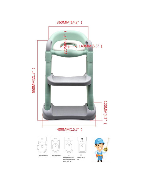 Escalera de Entrenamiento HTTMT Verde con Asiento Ajustable