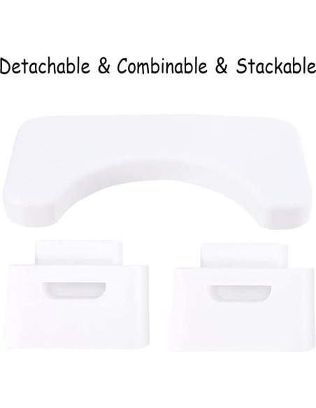 Taburete de Inodoro Plegable Coldchill 17,78 cm Blanco