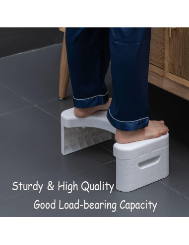 Taburete de Inodoro Plegable Coldchill 17,78 cm Blanco