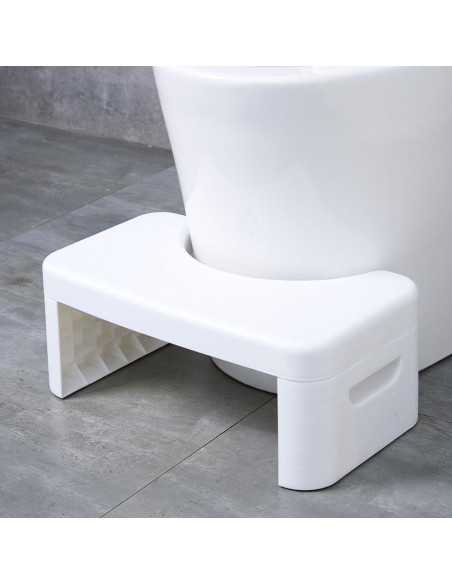 Taburete de Inodoro Plegable Coldchill 17,78 cm Blanco