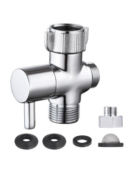 Adaptador T para Bidet HSMhose con Válvula de Cierre de Latón