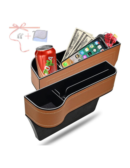 Organizador de Asiento de Coche Jiaji con Portavasos 2 Pzas