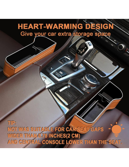 Organizador de Asiento de Coche Jiaji con Portavasos 2 Pzas